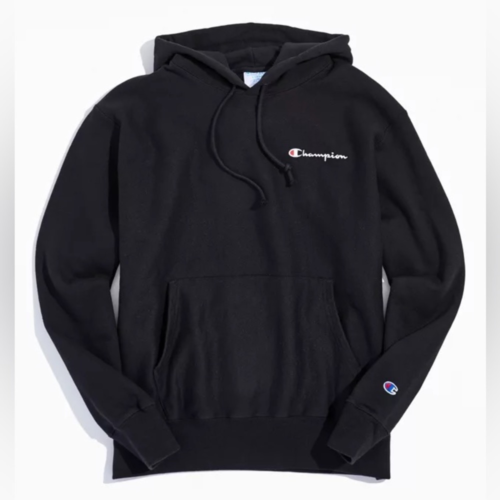 Black Champion Drawstring Hoodie